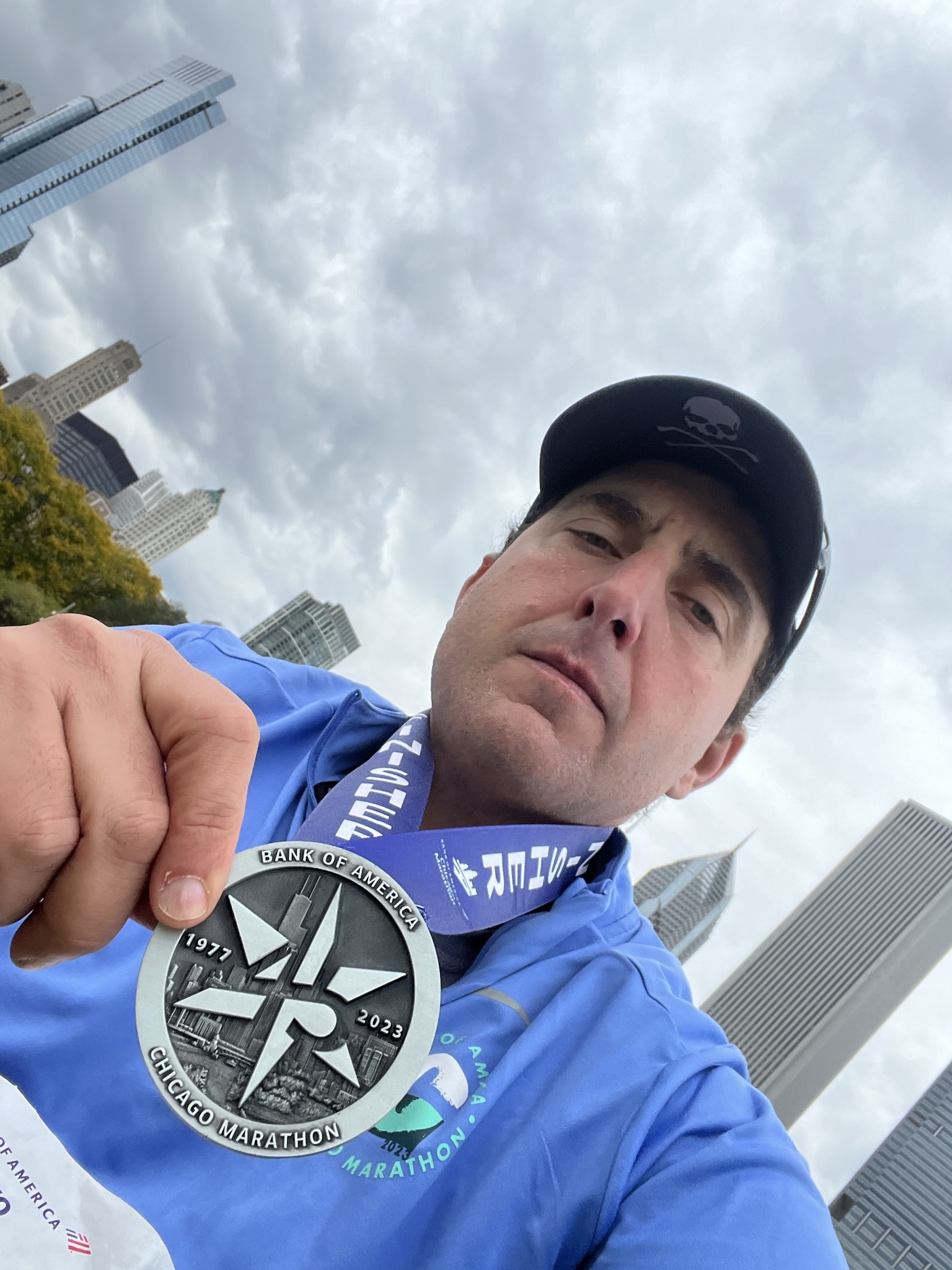 Todd and Melinda Wolfe at Bank of America Chicago Marathon