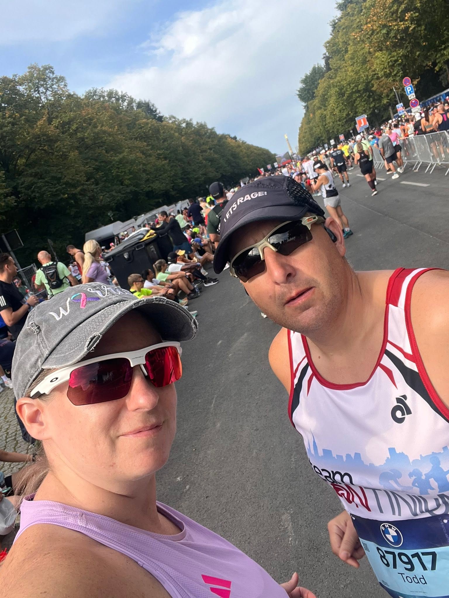 Todd and Melinda Wolfe at Berlin Marathon